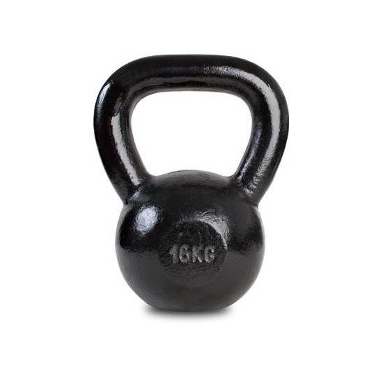 Hantla żeliwna kettlebell 16kg Spartan Sport | czarna| ID: 4175 by SPARTAN SPORT | Image #1 klubfitness.pl