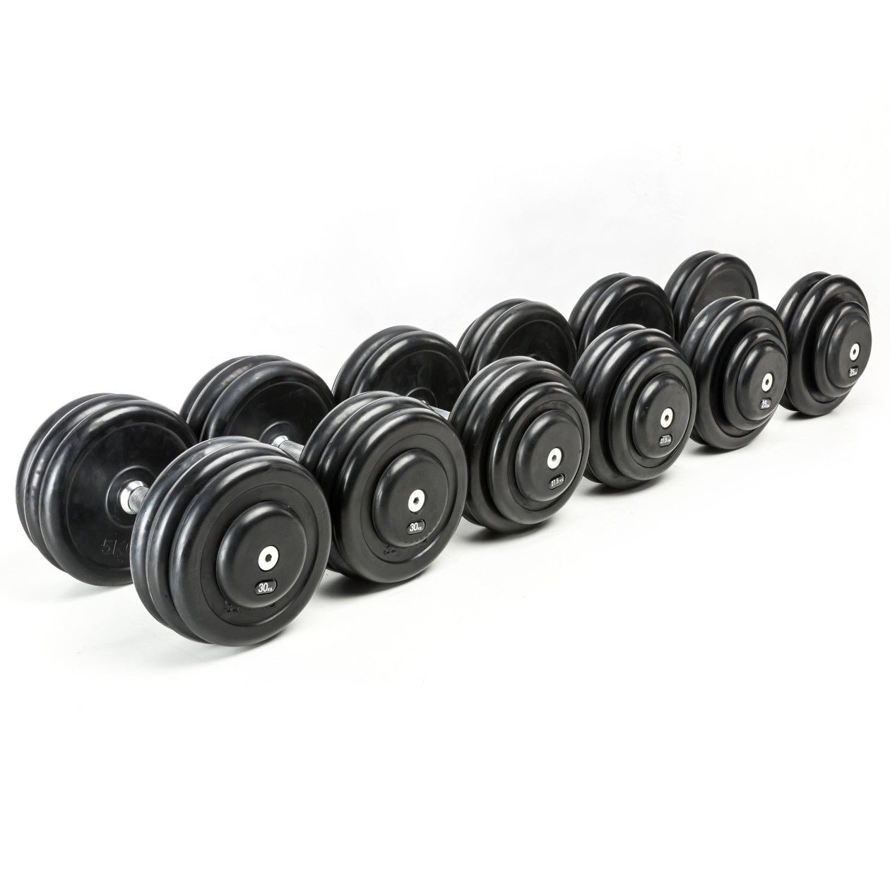 Hantla stała gumowana CHD® CHD-R-2 skok wagi co 2kg| ID: 060WA by CHD® | California Heavy Duty | Image #1 klubfitness.pl