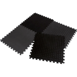 Mata amortyzująca puzzle EB Fit 61x61cm 12mm | 4 puzzle black| ID: 9038 by EB FIT | Image #1 klubfitness.pl
