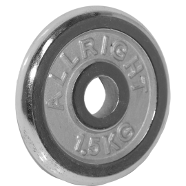 Obciążenie chromowane Allright 1.5kg | 31mm| ID: 1894 by ALLRIGHT | Image #1 klubfitness.pl