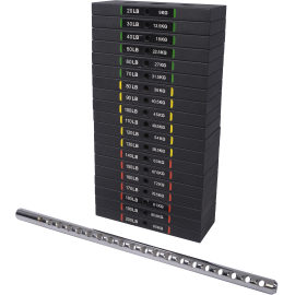 Stos obciążeń Powertec WS-190 | waga 90kg| ID: 9198 by Powertec | Image #1 klubfitness.pl