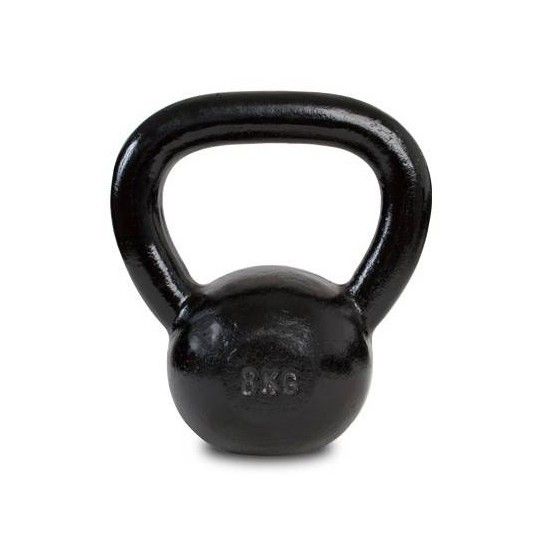Hantla żeliwna kettlebell 8kg Spartan Sport | czarna| ID: 4173 by SPARTAN SPORT | Image #1 klubfitness.pl