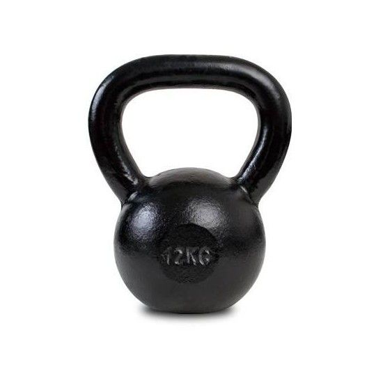 Hantla żeliwna kettlebell 12kg Spartan Sport | czarna| ID: 4174 by SPARTAN SPORT | Image #1 klubfitness.pl