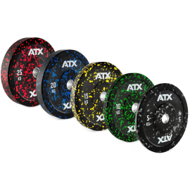 Obciążenie gumowane olimpijskie bumper ATX® 50-ATX-CSP Splash | waga: 5kg ÷ 25kg| ID: 244WA by ATX® | Image #9 klubfitness.pl