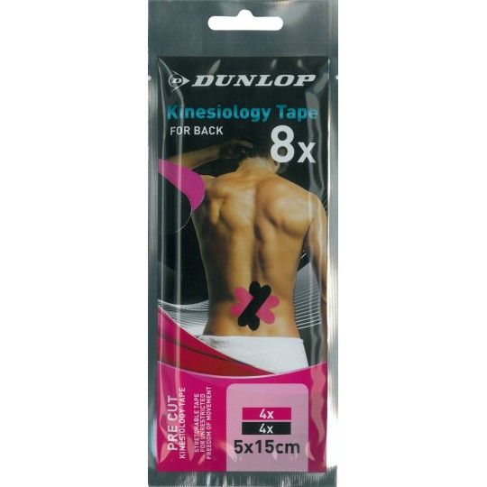 Taśmy kinezjologiczne Dunlop Tape na plecy | zestaw 8x| ID: 7999 by Dunlop | Image #1 klubfitness.pl