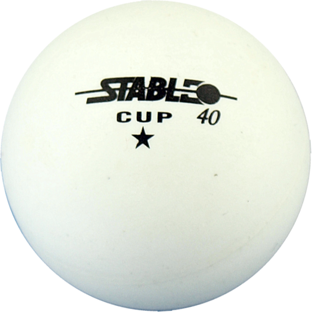 Piłeczki tenisa stołowego Stable Cup 40+ * białe | opakowanie 6sztuk| ID: 1227 by Stable | Image #2 klubfitness.pl