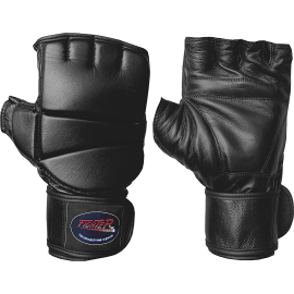 Rękawice MMA Fighter Black 3036 | prawdziwa skóra| ID: 030WA by FIGHTER | Image #1 klubfitness.pl