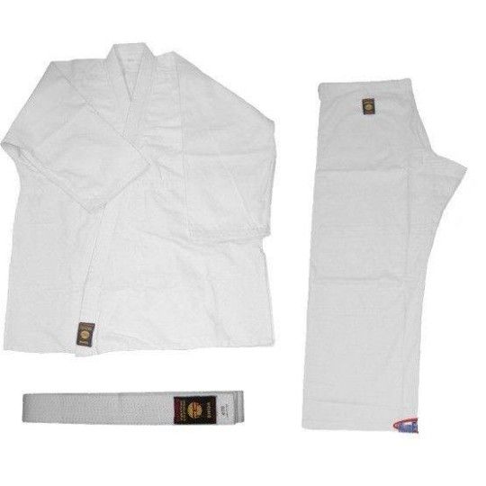 Kimono do judo z pasem Bushindo | 12oz białe | id: 157WA by Bushindo | image #1 klubfitness.pl
