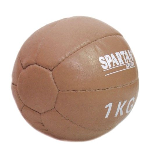 Piłka lekarska 1kg Spartan Sport | naturalna skóra| ID: 6774 by SPARTAN SPORT | Image #1 klubfitness.pl