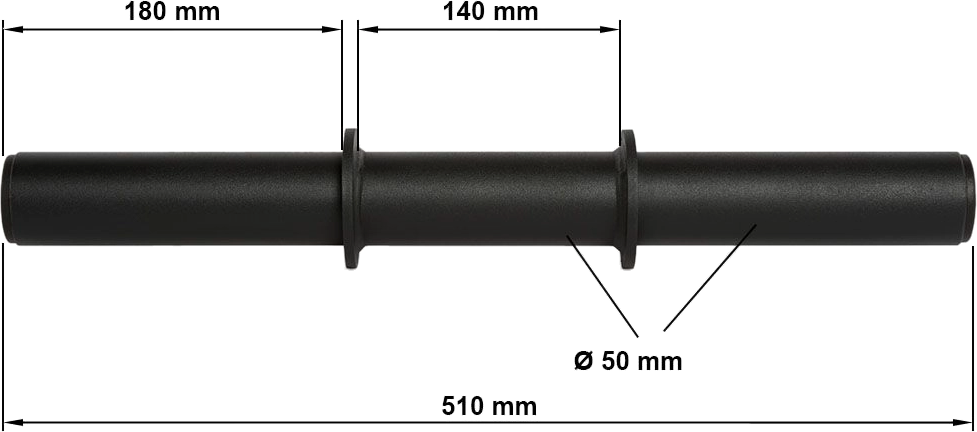 Gryf olimpijski ATX KH-50-FG Fat Grip Bar | wymiary